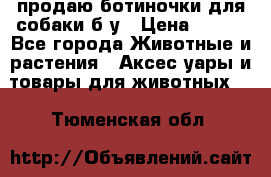 продаю ботиночки для собаки б/у › Цена ­ 600 - Все города Животные и растения » Аксесcуары и товары для животных   . Тюменская обл.